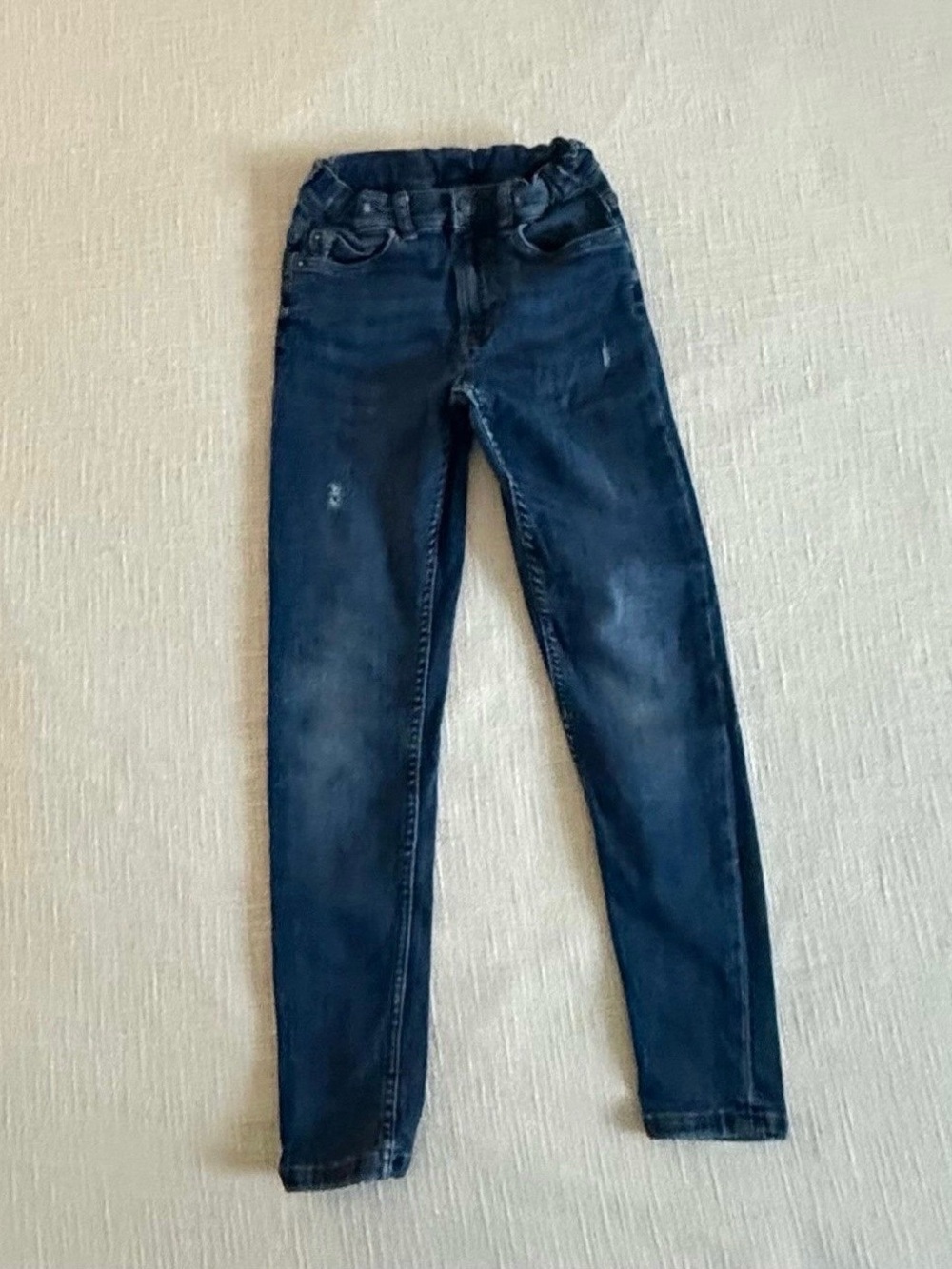 Dark Blue Boys Stretch Slim Jeans